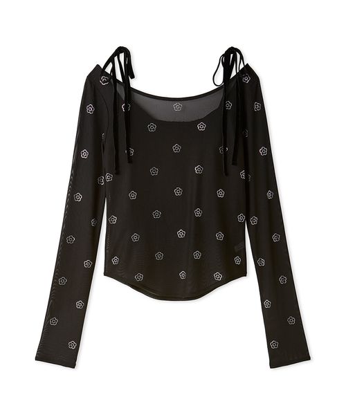 LILY BROWN×MARY QUANT】デイジー柄シアーチュールトップス(507512511
