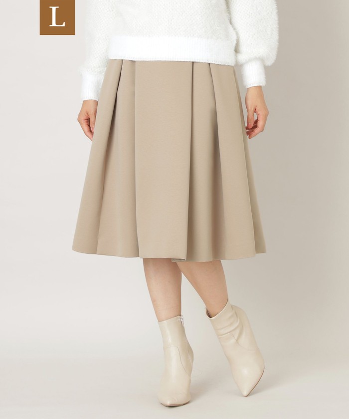 TO BE CHIC ベージュ　スカート ベージュ系｜Aラインスカート｜TO BE CHIC(Lサイズ)(トゥー ビー