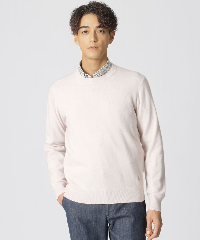 カシミヤ100%クルーネックセーター(507173680)|HANKYU MEN'S カシミヤ100%クルーネックセーター(507173680)|HANKYU MEN'S