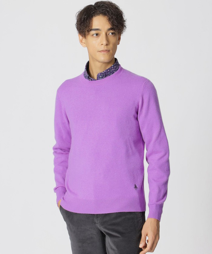 カシミヤ100%クルーネックセーター(507173680)|HANKYU MEN'S カシミヤ100%クルーネックセーター(507173680)|HANKYU MEN'S