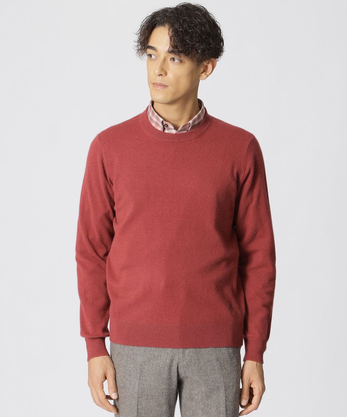 カシミヤ100%クルーネックセーター(507173680)|HANKYU MEN'S カシミヤ100%クルーネックセーター(507173680)|HANKYU MEN'S
