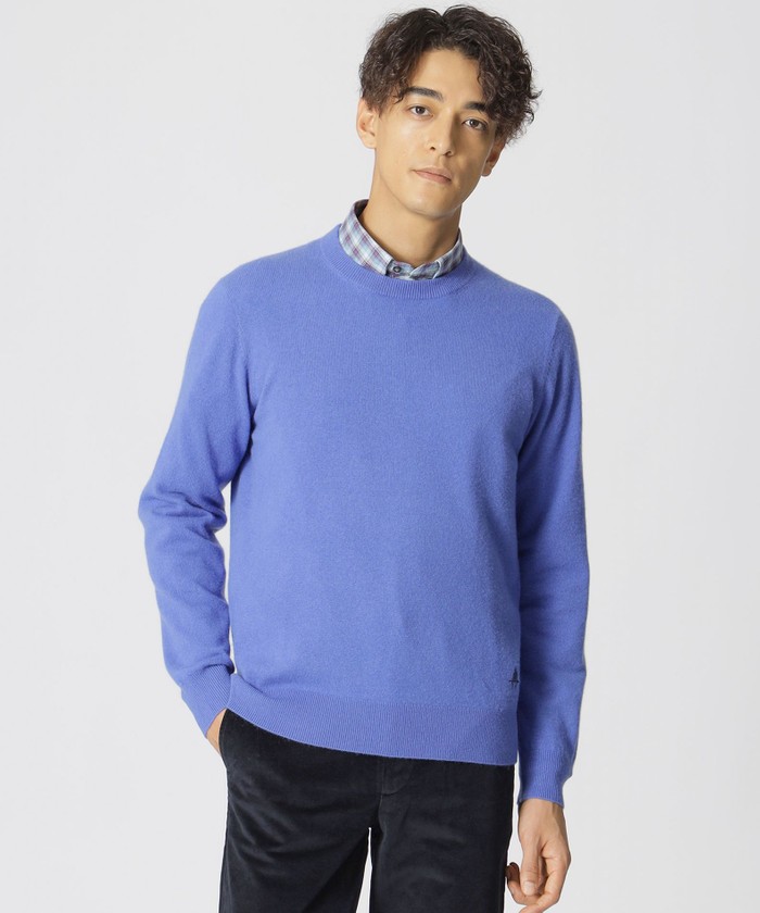 カシミヤ100%クルーネックセーター(507173680)|HANKYU MEN'S カシミヤ100%クルーネックセーター(507173680)|HANKYU MEN'S