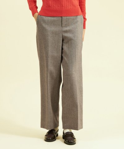 カラーネップツイードパンツ
