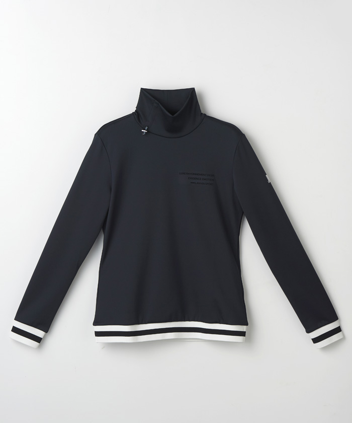 ランバン スポール LANVIN SPORT デザインハイネック長袖シャツ【蓄熱
