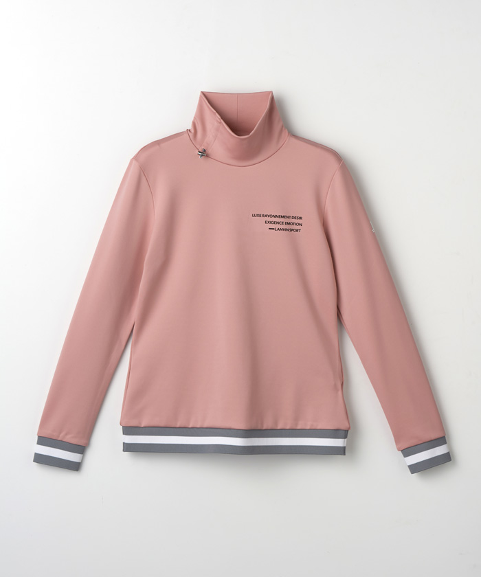 ランバン スポール LANVIN SPORT デザインハイネック長袖シャツ【蓄熱