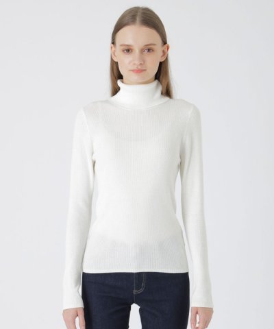 【一部店舗限定】ウールミックスリブタートル