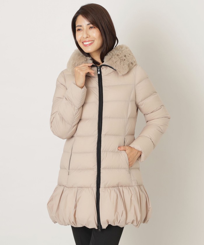 ウンディッチノーベ ダウンコート40号 ベージュ グレー 美品 ベージュ系｜その他｜TO BE CHIC(トゥー ビー シック)｜阪急百貨店公式