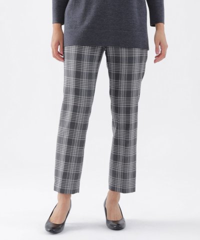 【ウォッシャブル】ストレッチツイルテーパードパンツ