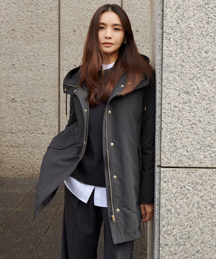 滝沢眞規子さん着用/一部店舗限定/撥水加工】ミリタリー ダウンコート