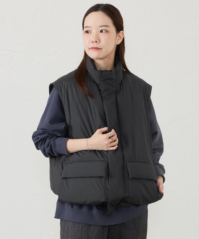 美品！　マッキントッシュフィロソフィー ダウンフード ブラック 36 フーデッドロングダウンコート(コート)｜MACKINTOSH PHILOSOPHY