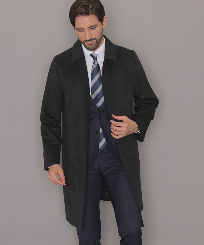 DUNFORD】ウールカシミヤビーバーステンカラーコート(506898657