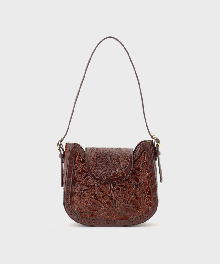 GRACECONTINENTAL Flap CurvyBag タンブガッティ F GRACECONTINENTAL Flap CurvyBag タンブガッティ F
