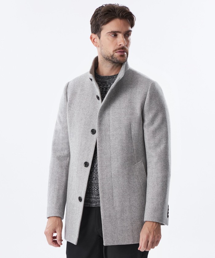 ウールスタンドミドルコート(507545765)｜HANKYU MEN'S / 阪急メンズ