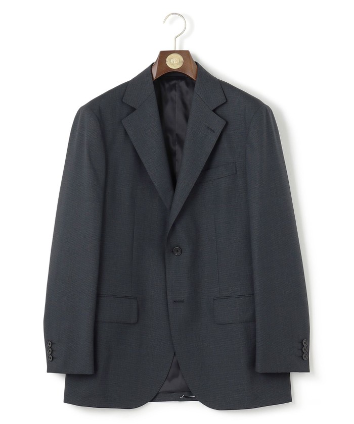 740 新品◇ ジェイプレス メカニカルストレッチ ヘリンボンジャケットBL LOVAT】 LAVEROCK TWEED ヘリンボーン ジャケット（テーラード