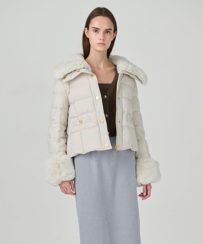GRACE CONTINENTAL ショートコート ウールボアショートコート / GRACE CONTINENTAL | GRACE