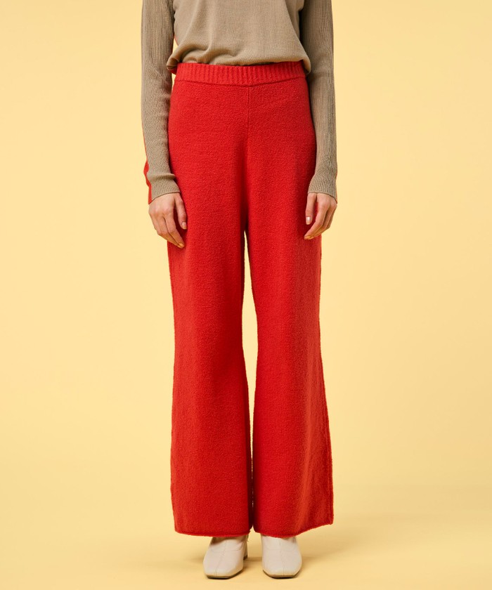 BEIGE 【洗える】BERTAINA / バックポケットニットパンツ REDORANGE×MILKTEA 4