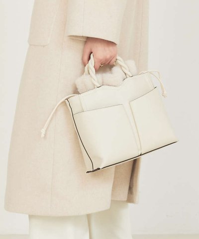 TWISTE/ダブルポケットファー2WAYトート M