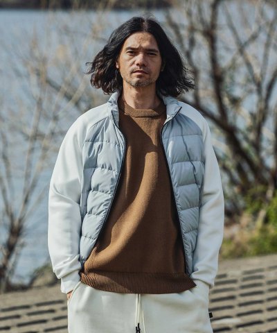 プラスフェニックス +phenix HYBRID DOWN JACKET ハイブ