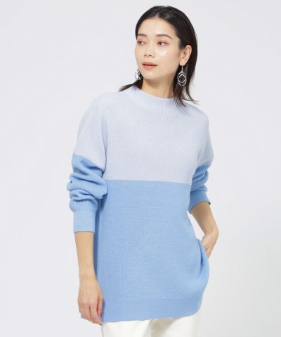 【カタログ掲載品】【ウォッシャブル】ラメバイカラープルオーバーニット