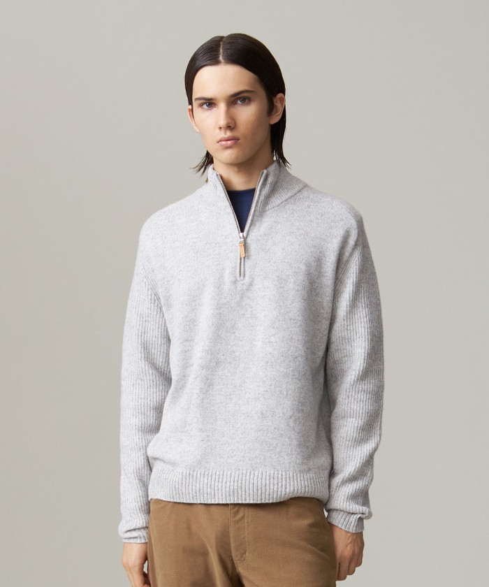 Cash Lamb's Wool】ハーフジップニット(507619566)|HANKYU Cash Lamb's Wool】ハーフジップニット(507619566)|HANKYU