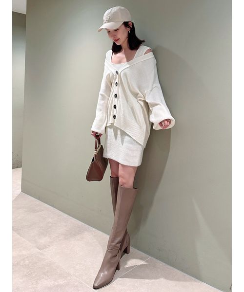 阪急百貨店　美品 ニットワンピース＆ニット フロントボタンニットワンピース – N WITH.