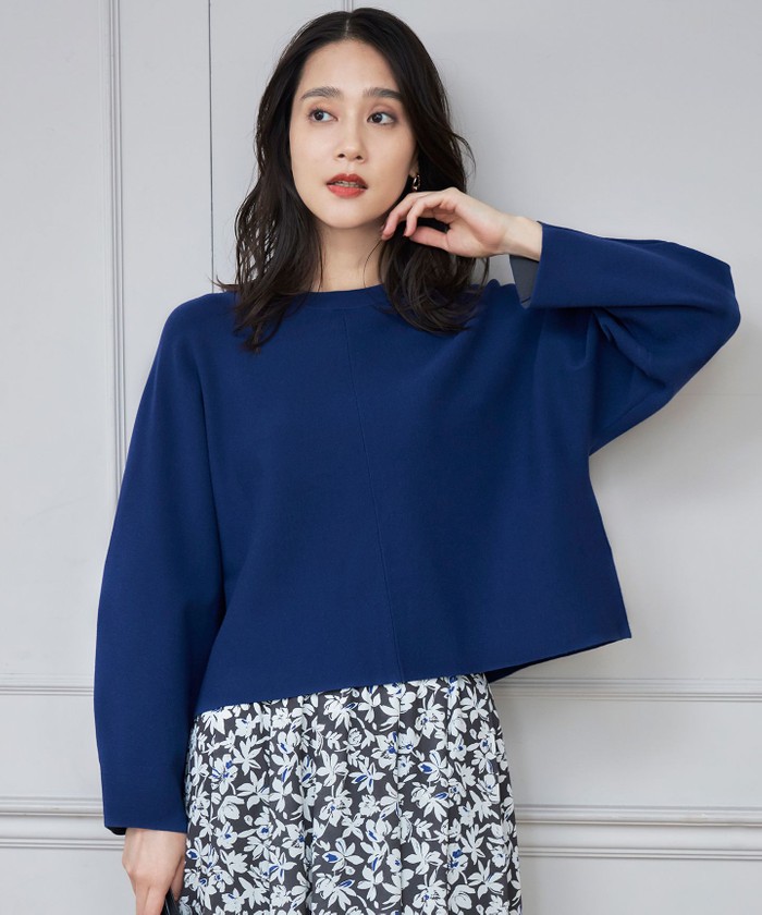 自由区 - 新品⭐️自由区　ハイネックセーター　ネイビー ブルー系｜ニット・セーター｜自由区 (Lサイズ)(ジユウクエル