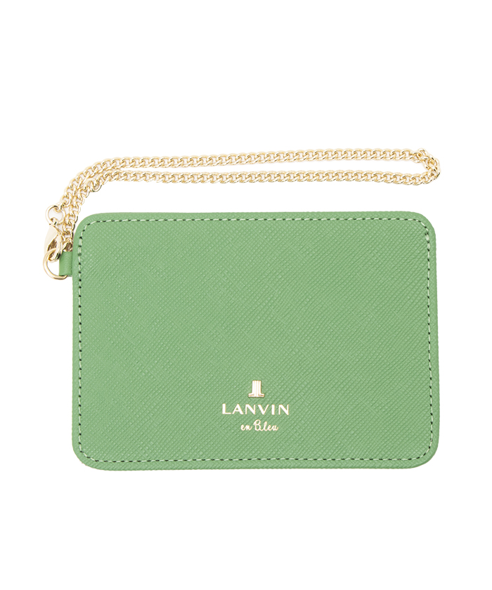 LANVINenBleu(バッグ) リュクサンブールカラー パスケース グリーン F LANVINenBleu(バッグ) リュクサンブールカラー パスケース グリーン F