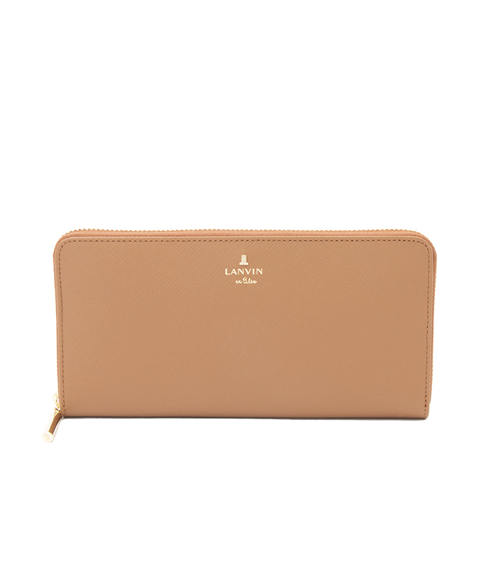 LANVINenBleu(バッグ) リュクサンブールカラー ラウンドファスナー長財布 ブラウン F LANVINenBleu(バッグ) リュクサンブールカラー ラウンドファスナー長財布 ブラウン F
