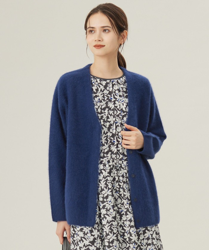 新品！大きいサイズ 自由区 ジユウク カーディガン 46 ウォッシャブル ブルー系｜カーディガン｜自由区 (Lサイズ)(ジユウクエル)｜阪急百貨店