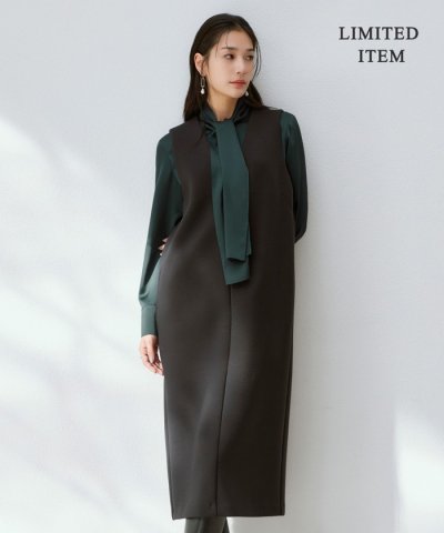 【WEB限定・洗える】 コンパクトダブルフェイス ジャンパースカート