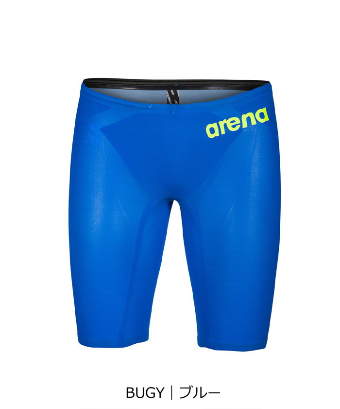 アリーナ☆ POWERSKINCARBON-AIR2 青 競泳水着】【POWERSKINCARBON－AIR2】ハーフスパッツ｜公式大会