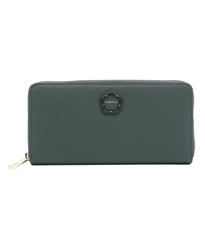 CLATHAS ブルトン ラウンド長財布 グリーン F CLATHAS ブルトン ラウンド長財布 グリーン F
