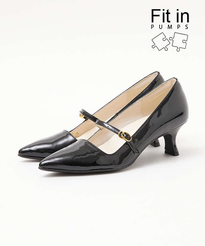 AuBANNISTER 【Fit in PUMPS】メリージェーンパンプス ブラック 37 AuBANNISTER 【Fit in PUMPS】メリージェーンパンプス ブラック 37