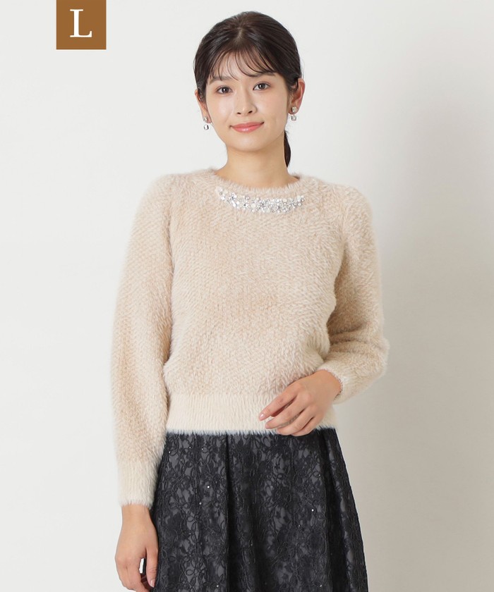 ベージュ系｜ニット・セーター｜TO BE CHIC(Lサイズ)(トゥー ビー