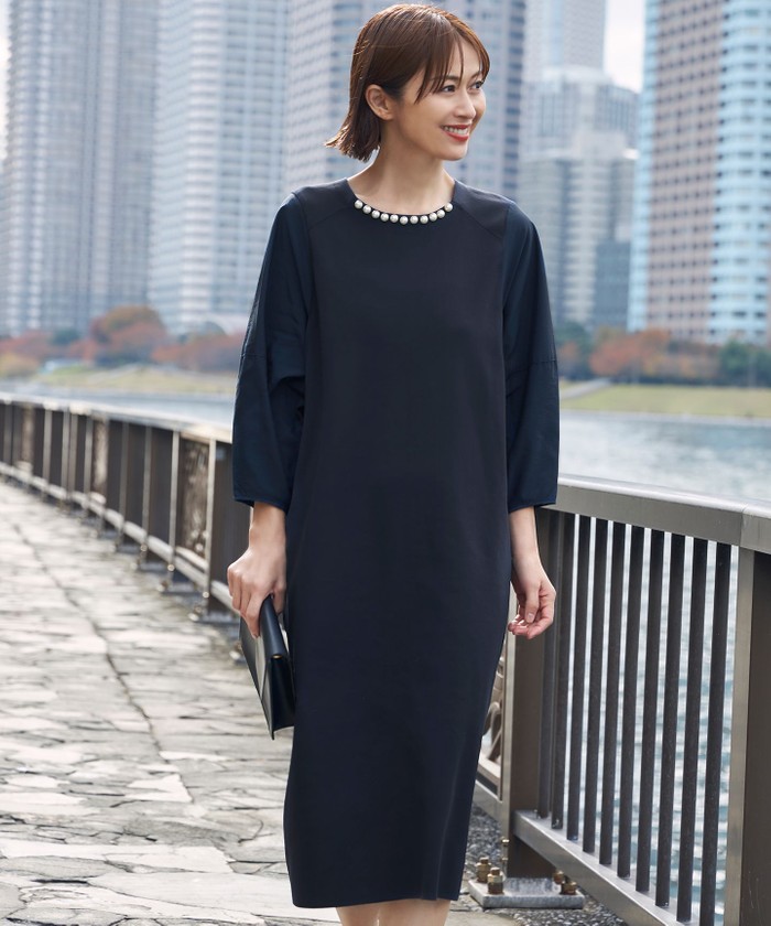 【美品】自由区　ジユウク　セレモニー　ワンピース　ネイビー　プリーツ 楽天市場】【SALE／30%OFF】【お受験/セレモニーに】濃紺洗える