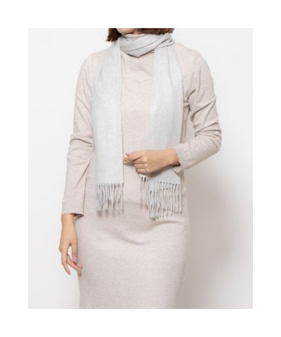 カシミヤ100% 無地マフラー／30cm幅／洗えるカシミヤ