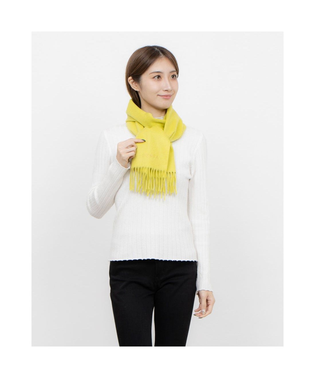 カシミヤ100% 無地マフラー／30cm幅／洗えるカシミヤ(506865673)｜阪急