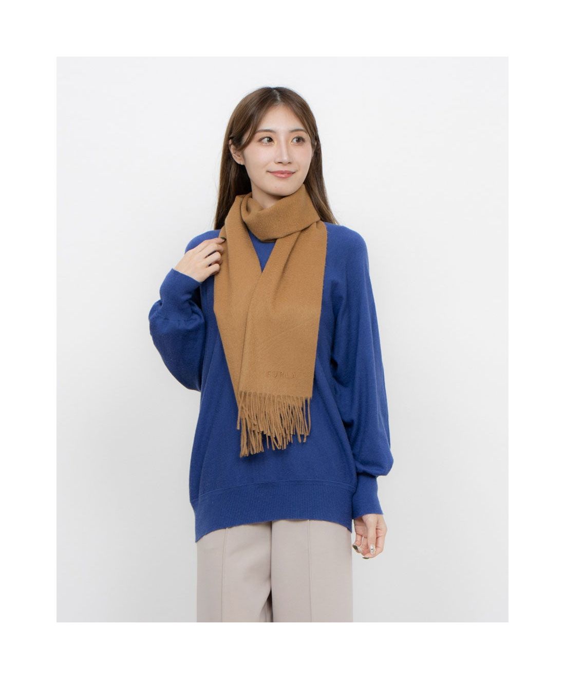 ネイチャーズ　カシミア100% NATURE'S ネイチャーズ カシミヤ100 フーディーセーター ベージュ LL