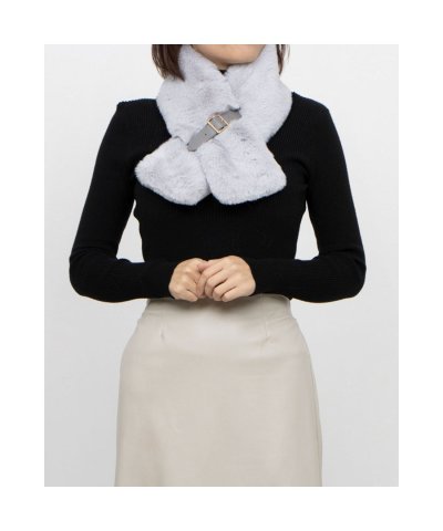 FakeFur Muffler ファーマフラー ベルト差し込み ファーティペッ