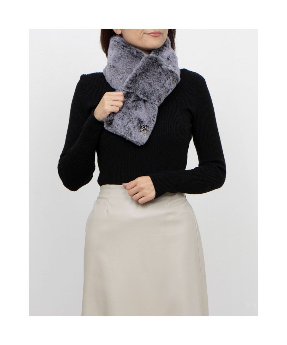 WEB限定】FakeFur Muffler フェイクファー 差し込みマフラー