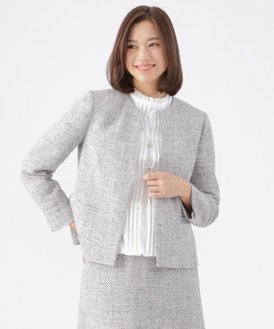 【美シリーズ】【ウォッシャブル】【セットアップ対応】カラミファンシーツイードノー