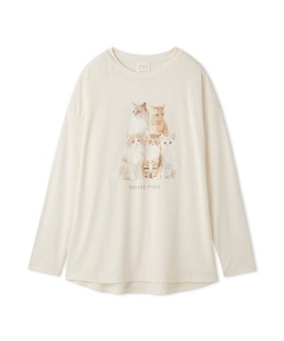 【ONLINE限定カラーあり】CATワンポイントロンT