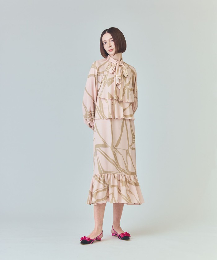 pinkygrace continental ワンピース フラワープリントタックワンピース / GRACE CONTINENTAL | GRACE