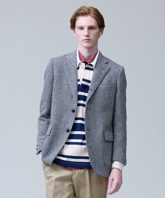 定番】LOVAT LAVEROCK TWEED ヘリンボンツイードジャケット(507744106