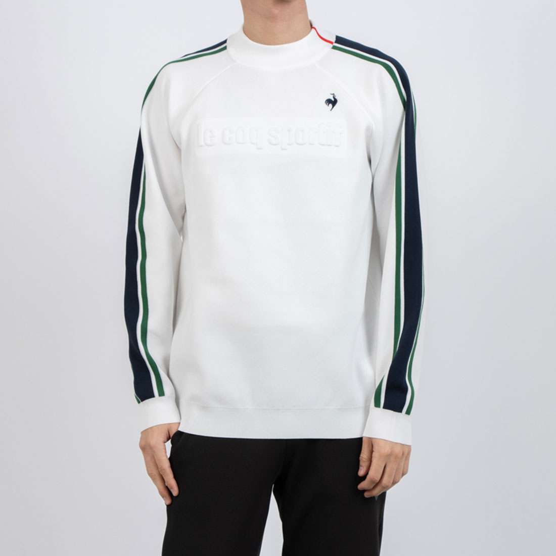 lecoqsportifgolf 【公式オンライン限定】はっ水モックネックセーター ホワイト M lecoqsportifgolf 【公式オンライン限定】はっ水モックネックセーター ホワイト M