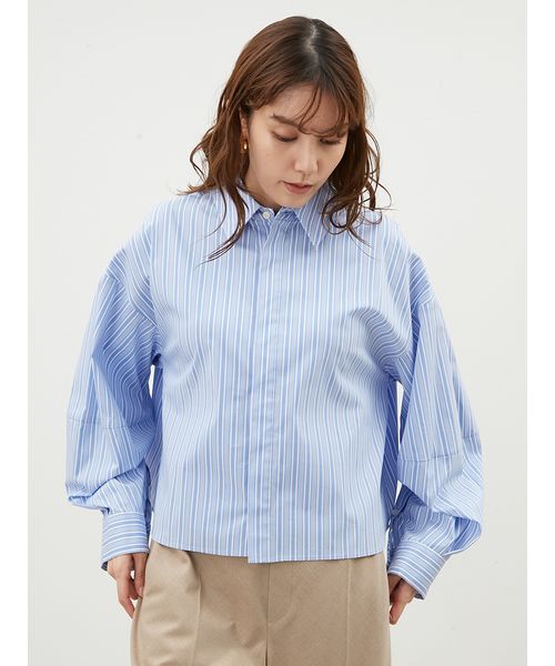 ミラオーウェン❤️アイボリー　リネン混　シャツ ブラウス　ワンピース FRENCH LINEN COLLECTION │ Mila Owen（ミラ オーウェン）公式