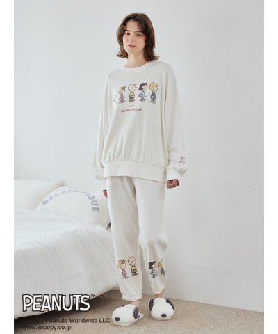【PEANUTS】【ONLINE限定カラーあり】裏毛ロングパンツ