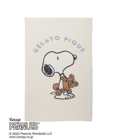【PEANUTS】SNOOPY×BEAR  ジャガードブランケット