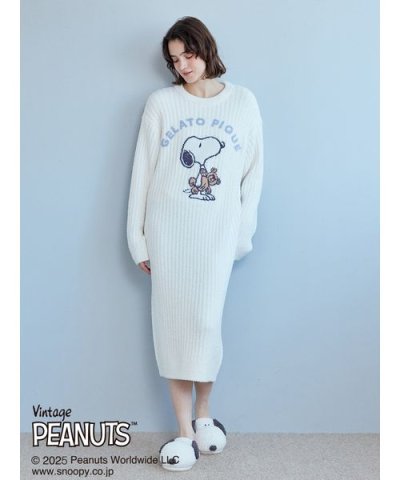 【PEANUTS】SNOOPY×BEAR ジャガードワンピース