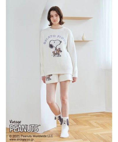 【PEANUTS】【ONLINE限定】SNOOPY×BEAR ジャガードショート